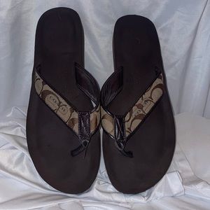 Coach Flip Flops Size 9.5